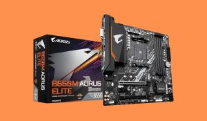 Imagens da placa mãe B550m Aorus Elite